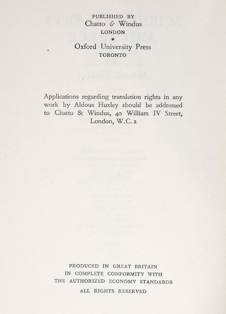 Science, Liberty and Peace.