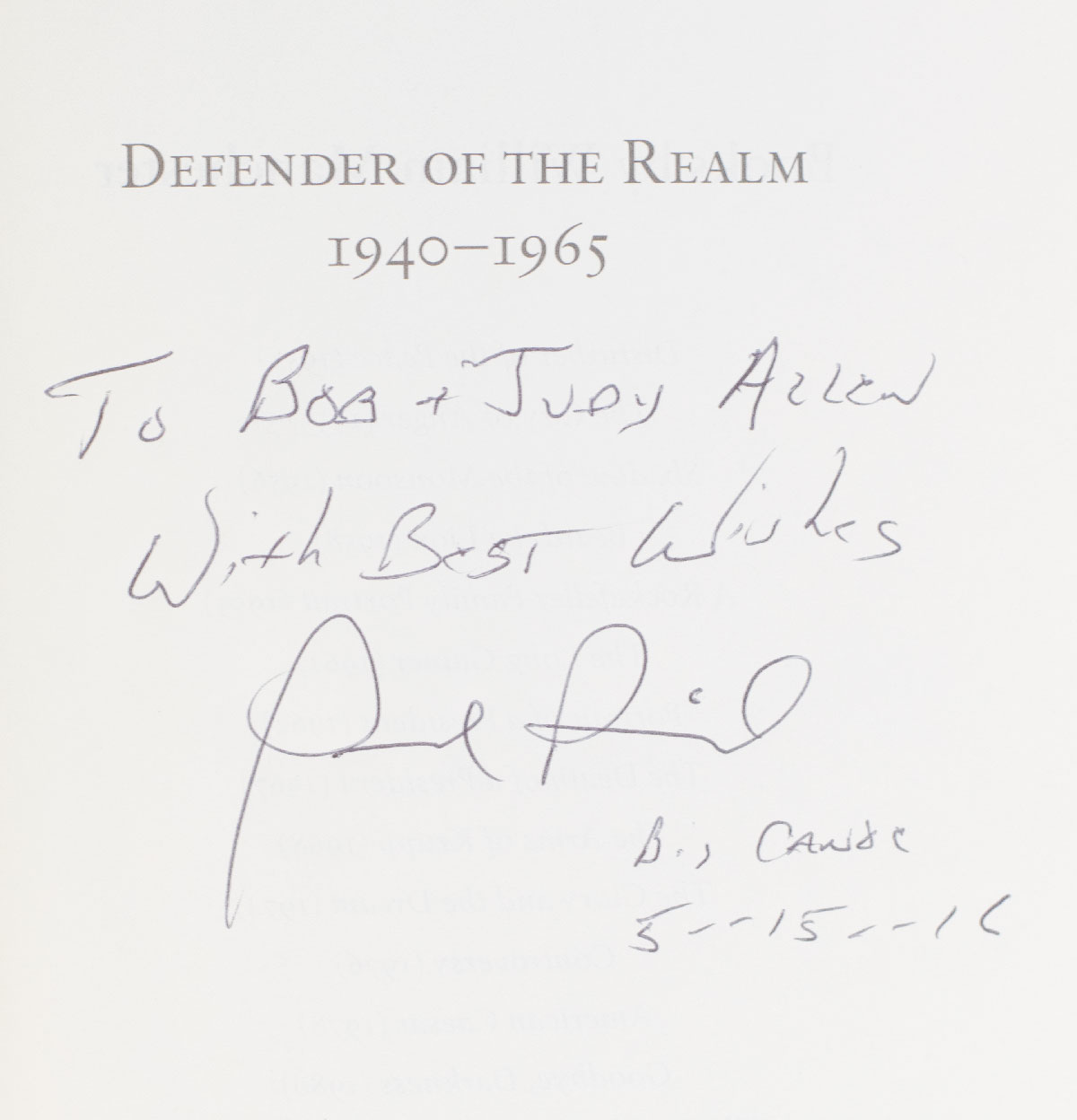 The Last Lion: Defender of the Realm, 1940-1965.