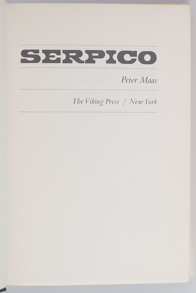 Serpico. The Cop Who Defied the System.