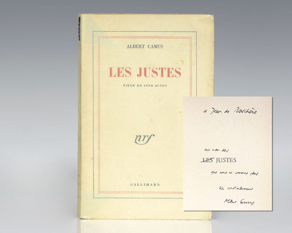 Les Justes: Piece en Cinq Actes. [The Just Assassins: A Play in Five Acts].