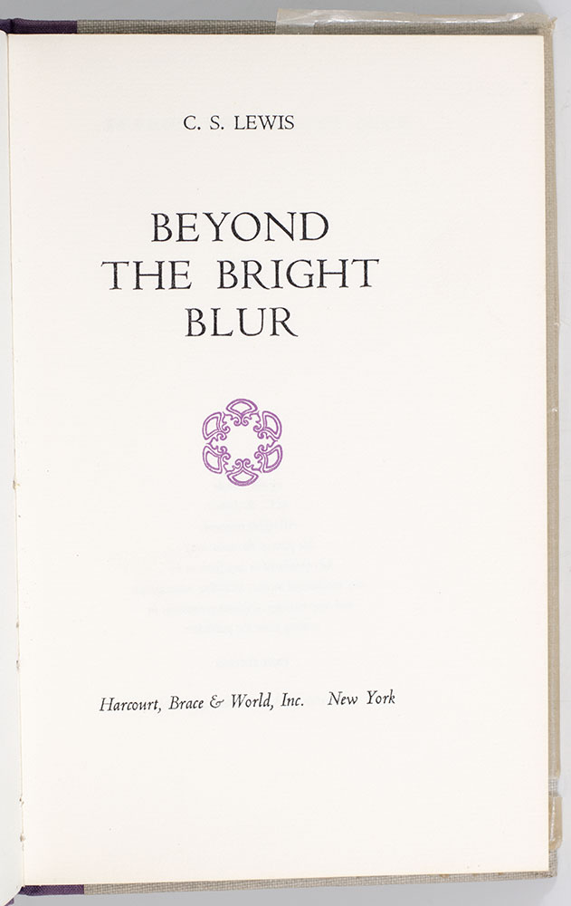 Beyond the Bright Blur.