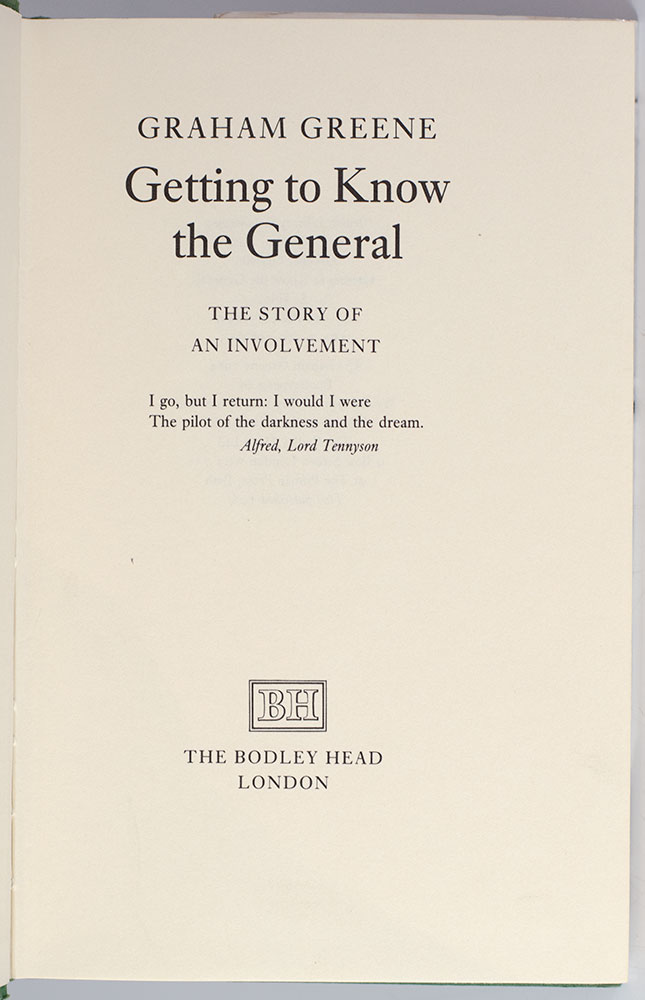 Getting To Know The General: The Story of Involvement.