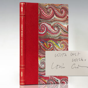 First edition of Louise Gluck's FIrstborn; Inscribed by Her