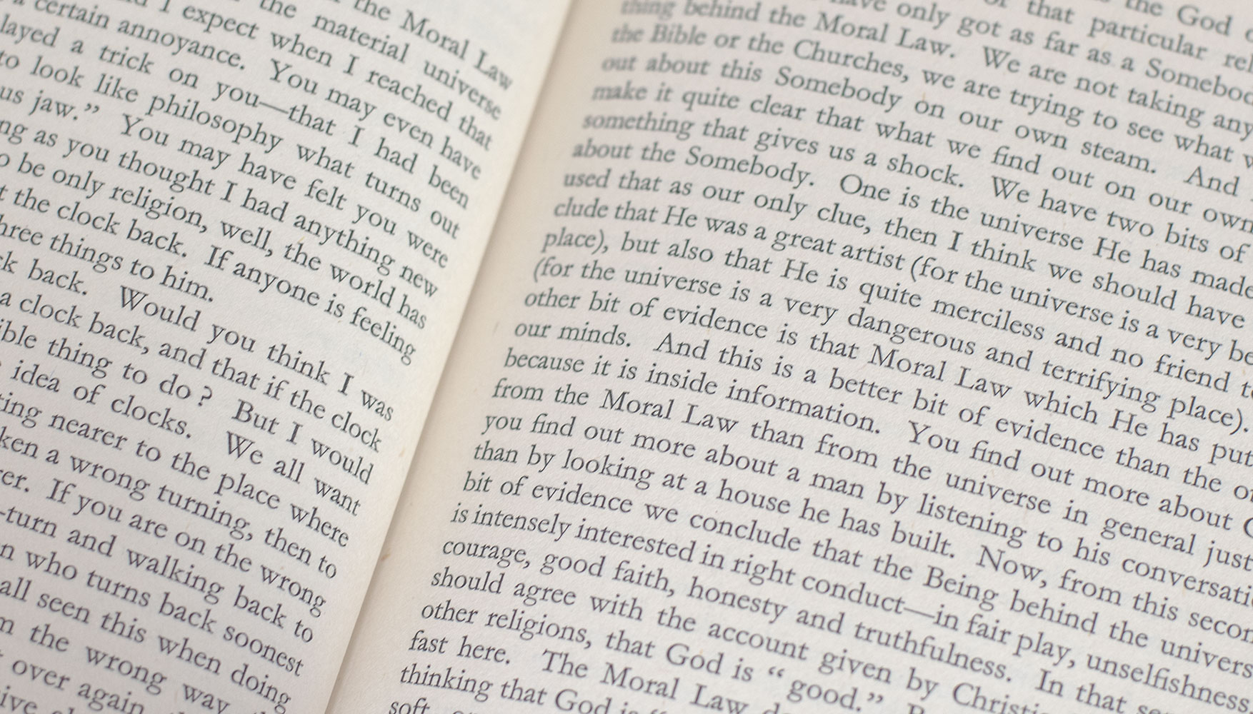 Mere Christianity.