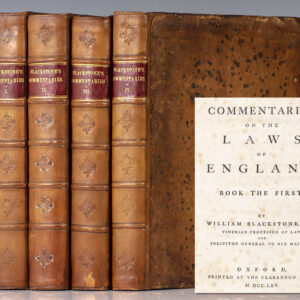 Commentaries on the Laws of England.