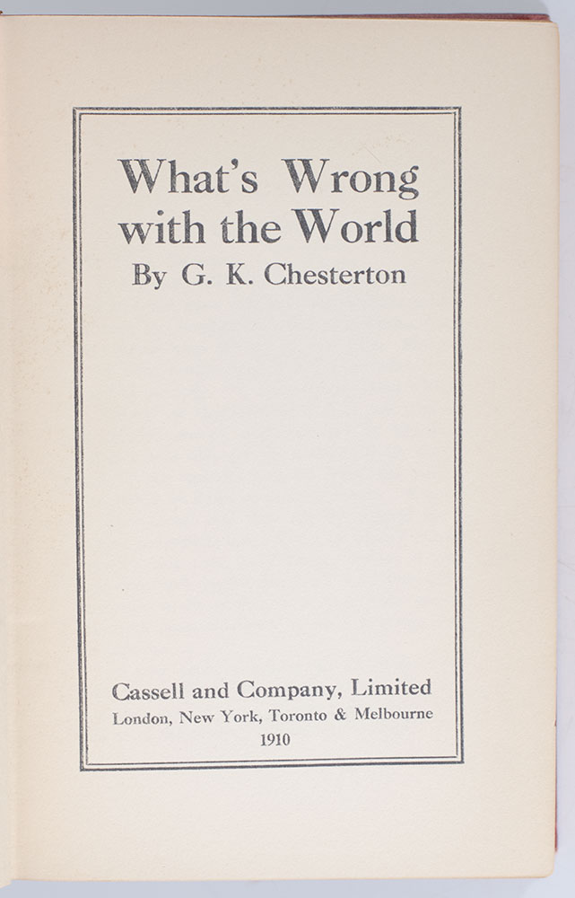 What's Wrong with the World. - Image 3