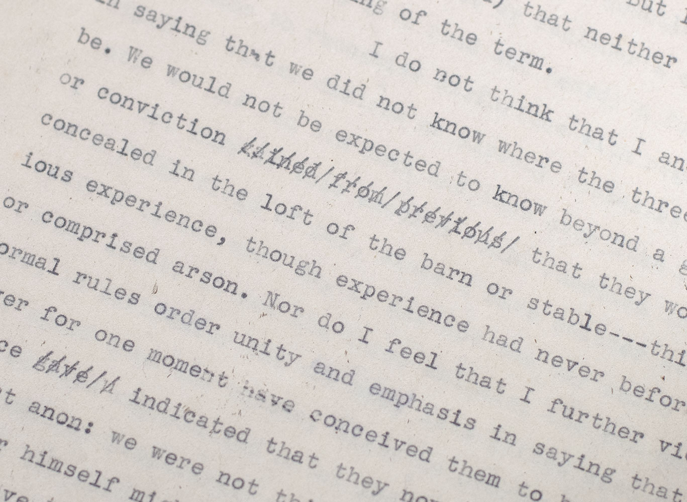 Afternoon of a Cow Original Typed Manuscript Drafts. - Image 2