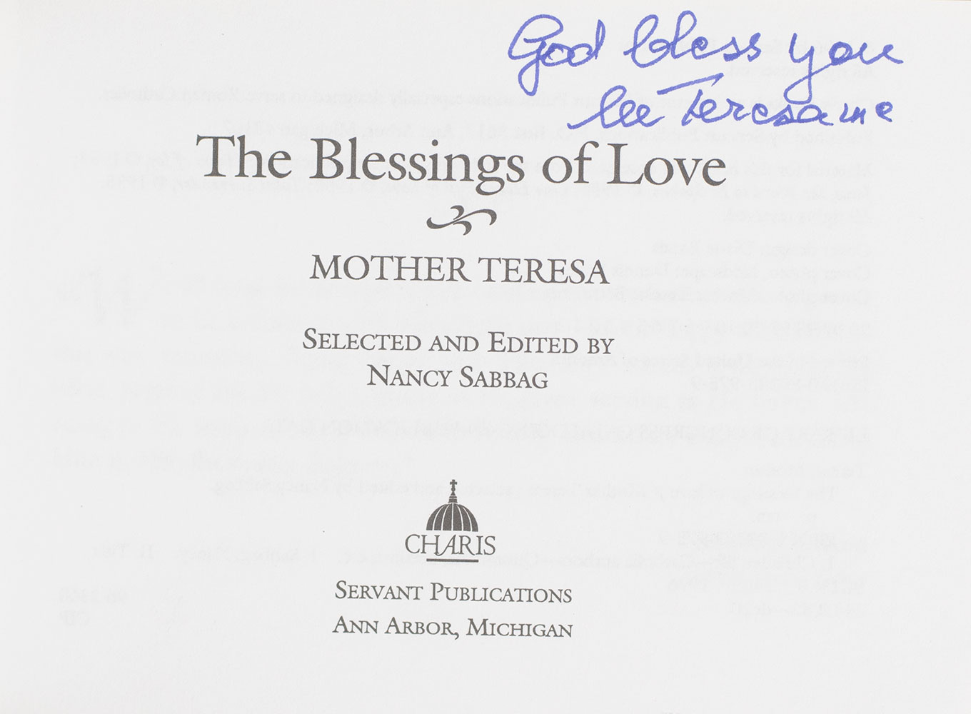 The Blessings of Love.