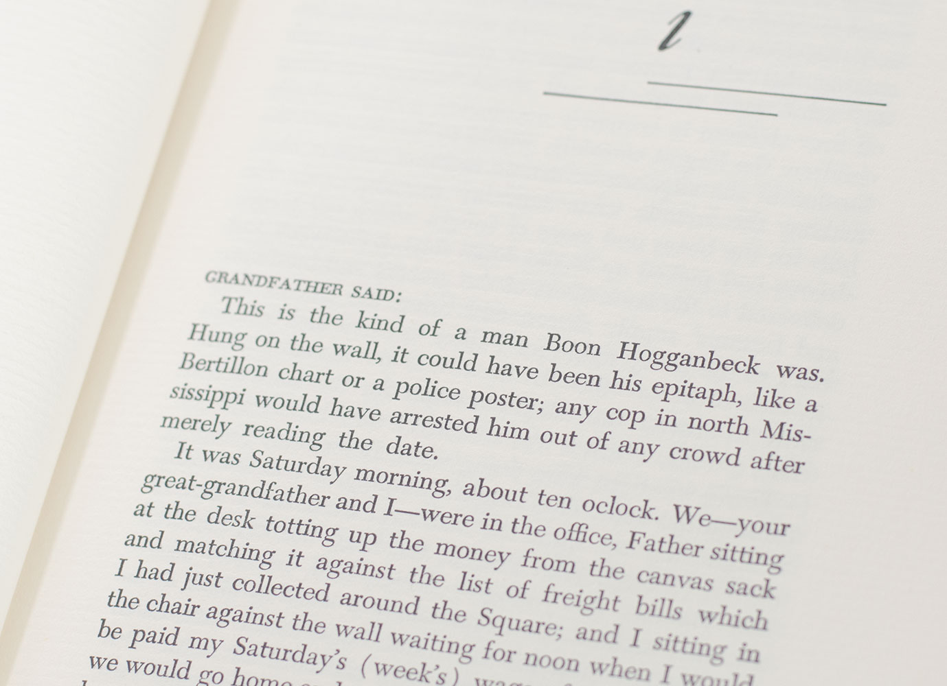 The Reivers: A Reminiscence.