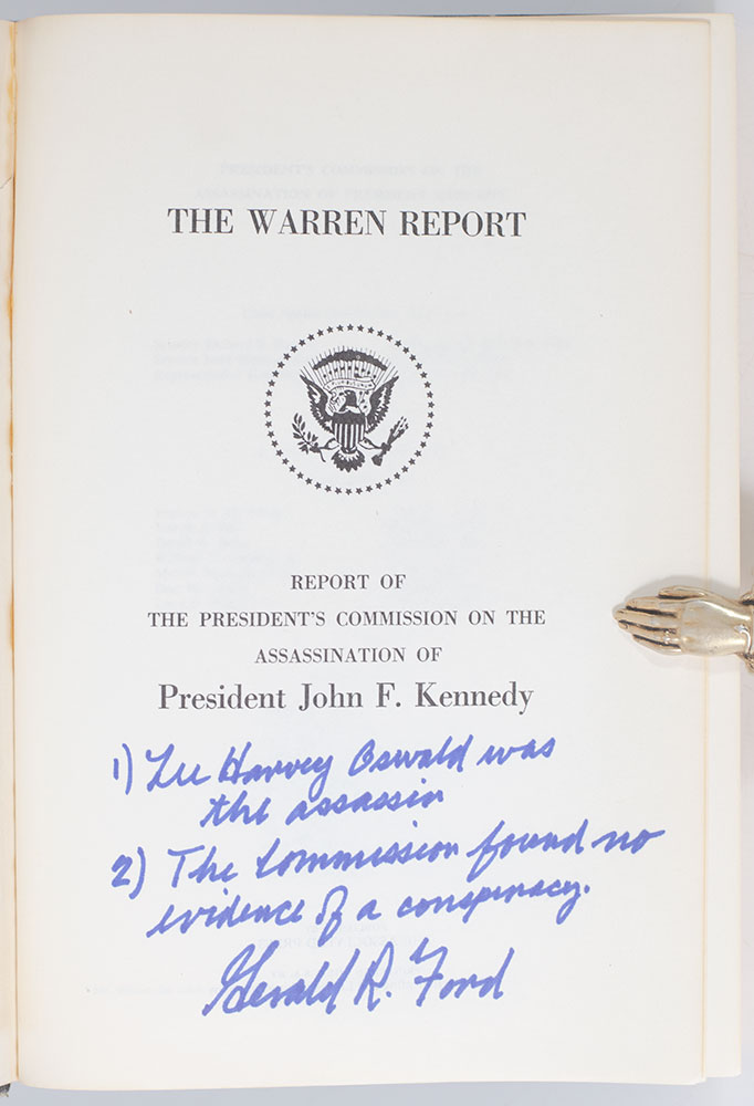 The Warren Report: The Official Report on the Assassination Of President F. Kennedy.