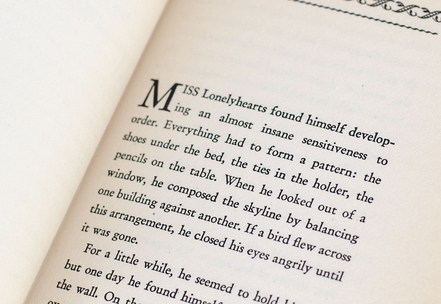 Miss Lonelyhearts.