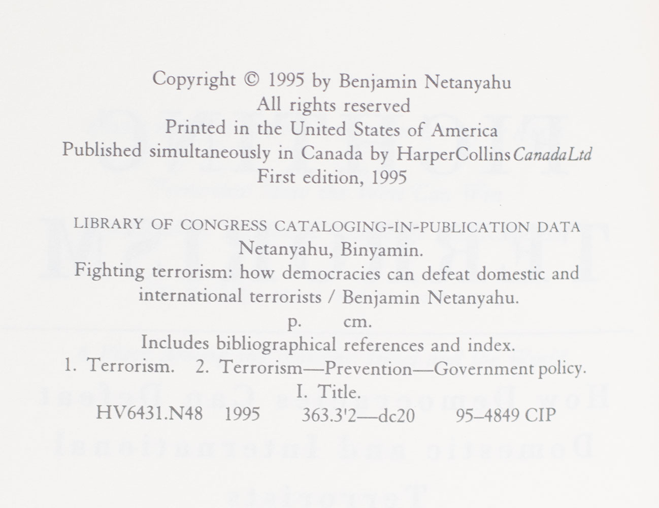 Fighting Terrorism: How Democracies Can Defeat Domestic and International Terrorism.
