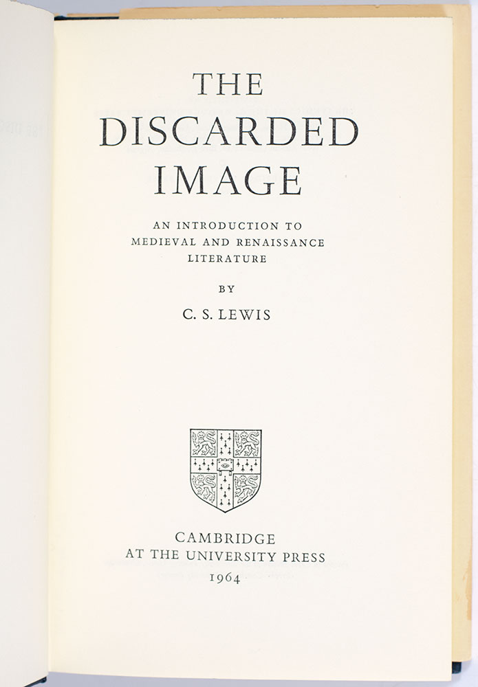 The Discarded Image: An Introduction to Medieval and Renaissance Literature.