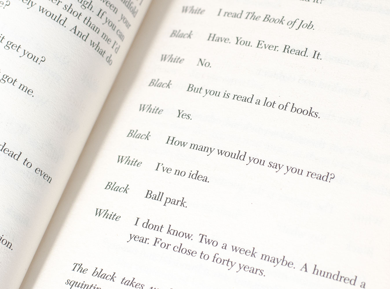 The Sunset Limited: A Novel in Dramatic Form.