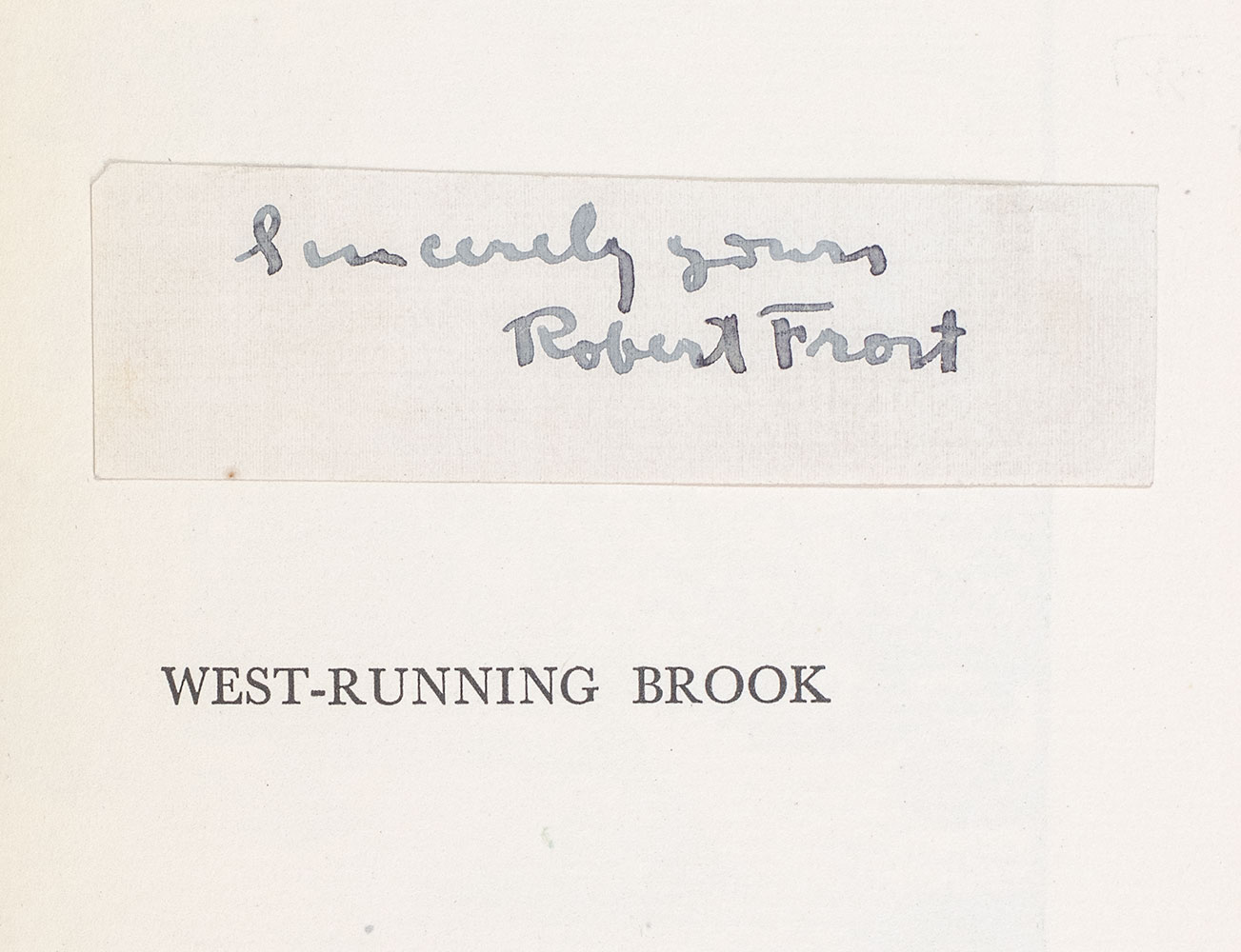 West-Running Brook.