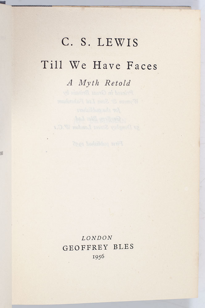 Till We Have Faces: A Myth Retold. - Image 3