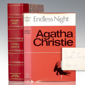 First edition of Agatha Christie's Endless Night; Inscribed by Her