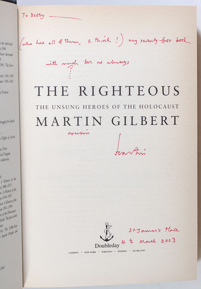 The Righteous: The Unsung Heroes of the Holocaust.