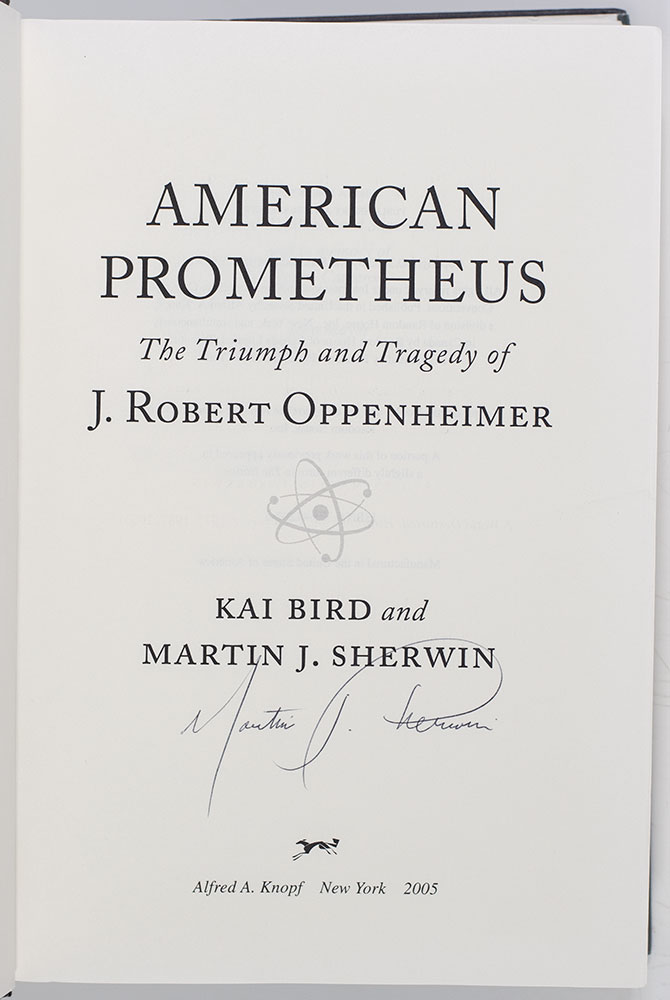 American Prometheus: The Triumph and Tragedy of J. Robert Oppenheimer.