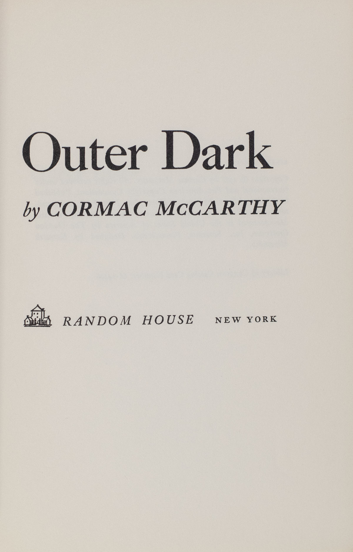 Outer Dark. - Image 2