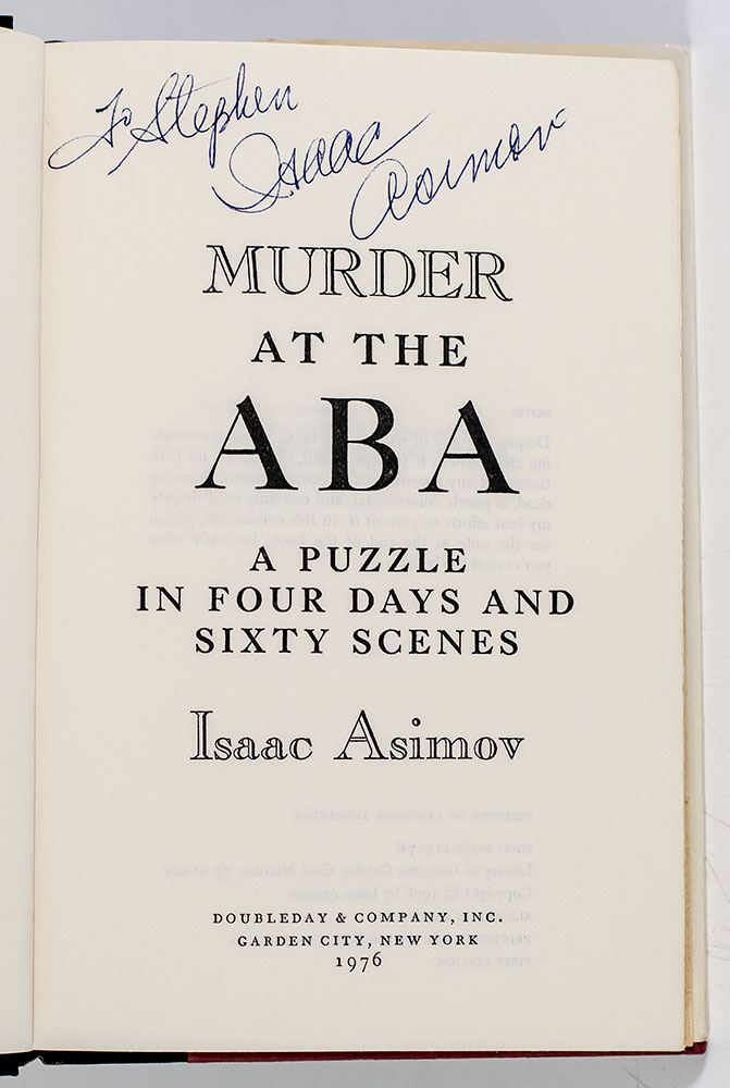 Murder at the ABA: A Puzzle in Four Days and Sixty Scenes.