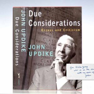 Due Considerations: Essays and Criticism.