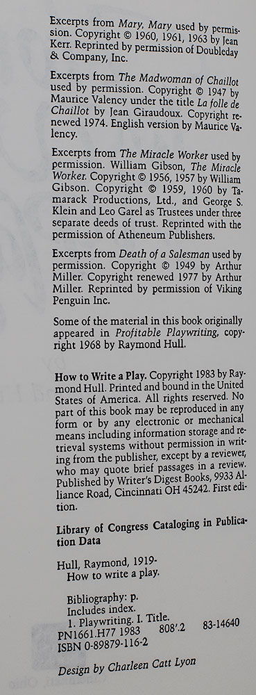 How to Write A Play.