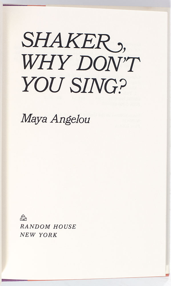 Shaker, Why Don't You Sing?