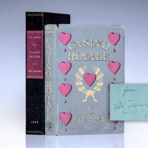 First edition of the Ian Fleming’s first book Casino Royale which introduced the world to 007; Signed by Him