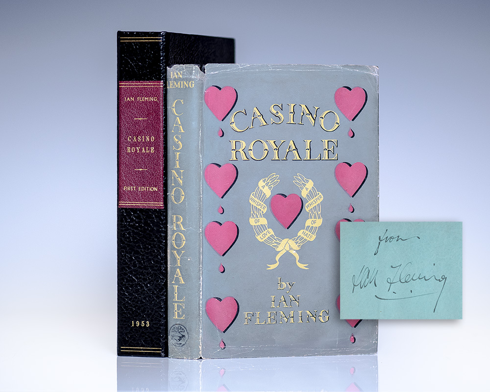 First edition of the Ian Fleming’s first book Casino Royale which introduced the world to 007; Signed by Him