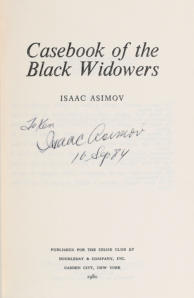 Casebook of the Black Widowers.