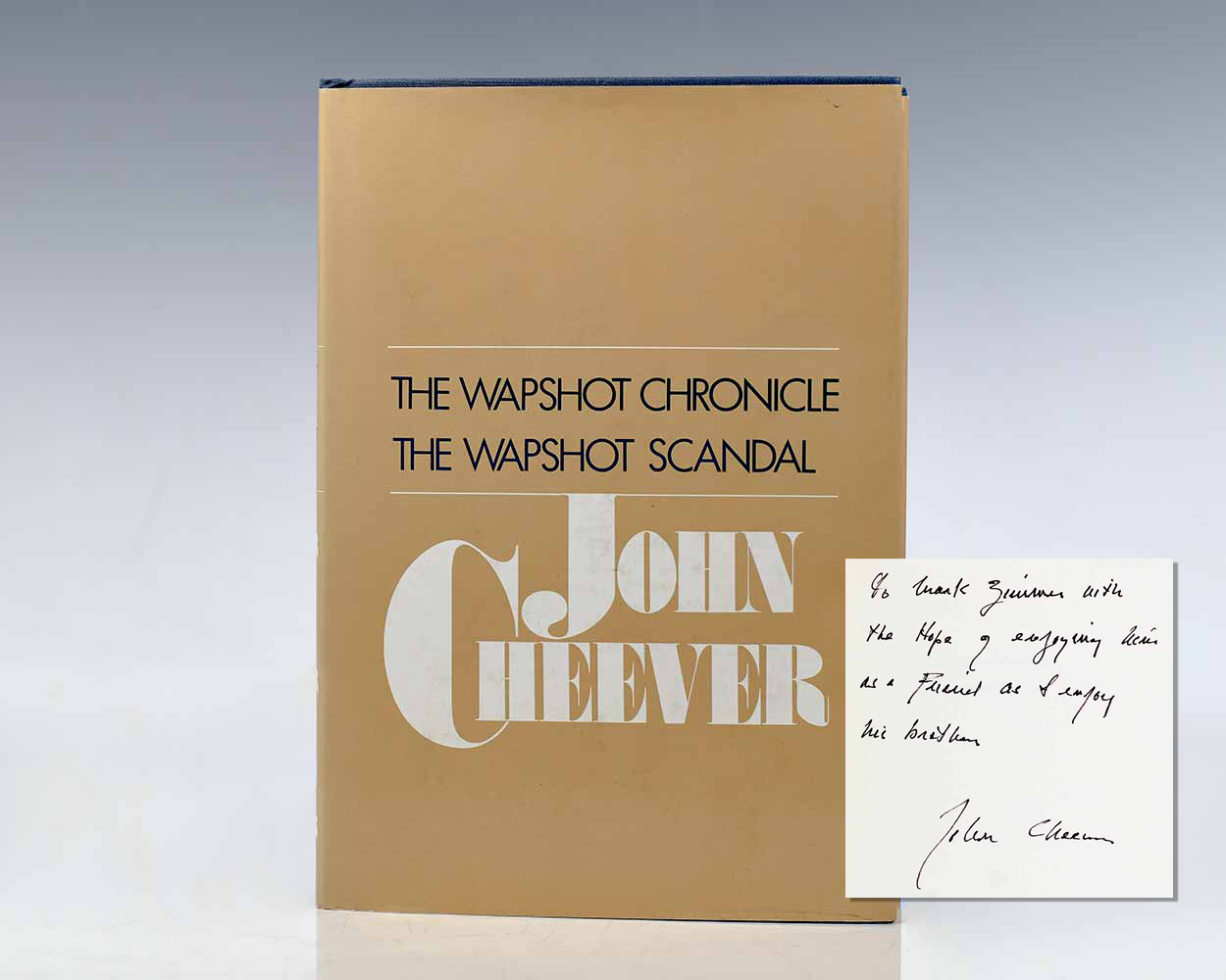 The Wapshot Chronicle and the Wapshot Scandal.