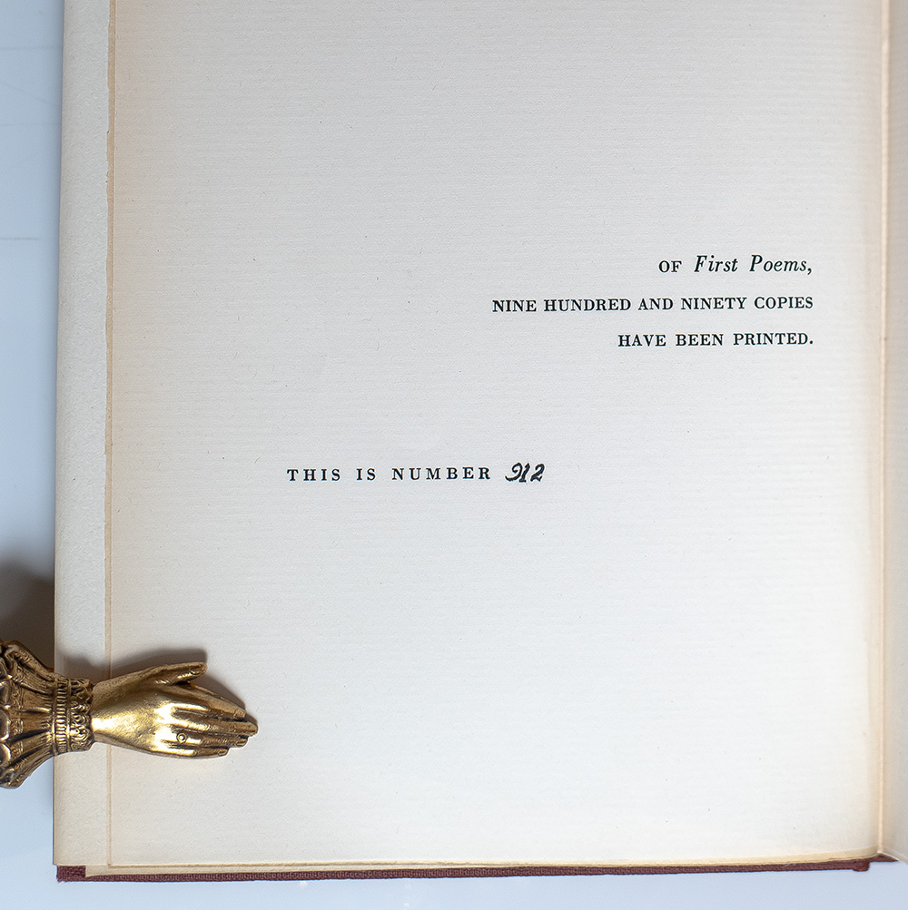 First Poems.