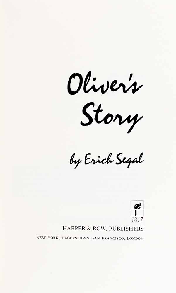 Oliver's Story. - Image 3