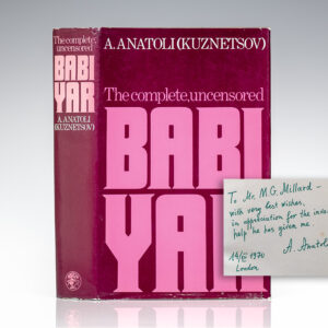 Babi Yar: A Document in the Form of a Novel.