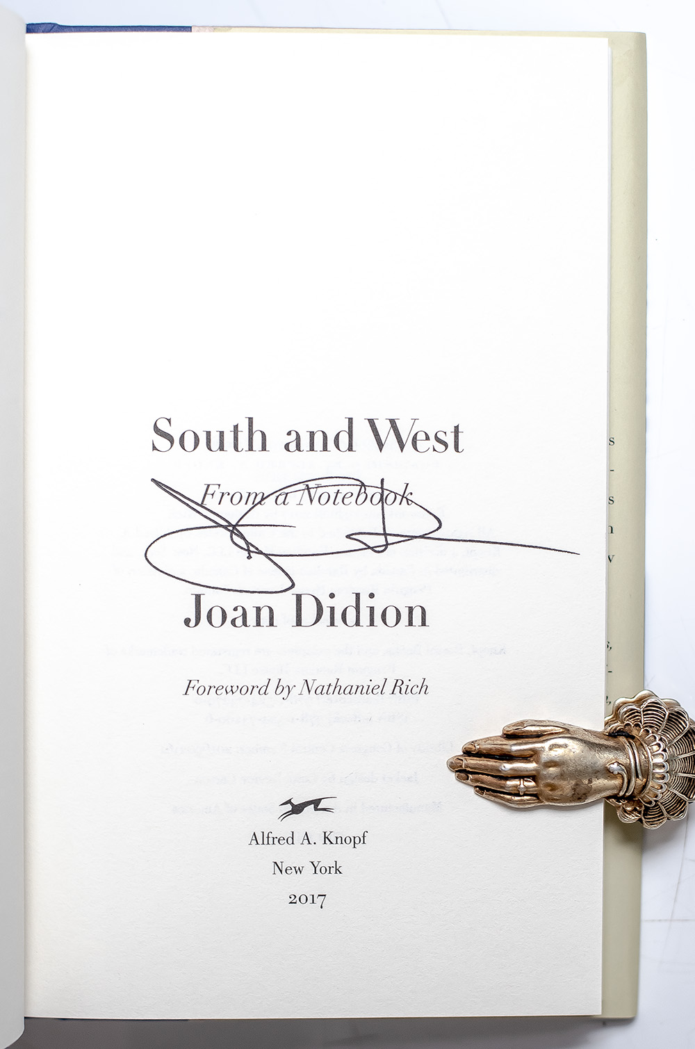 South and West: From A Notebook.