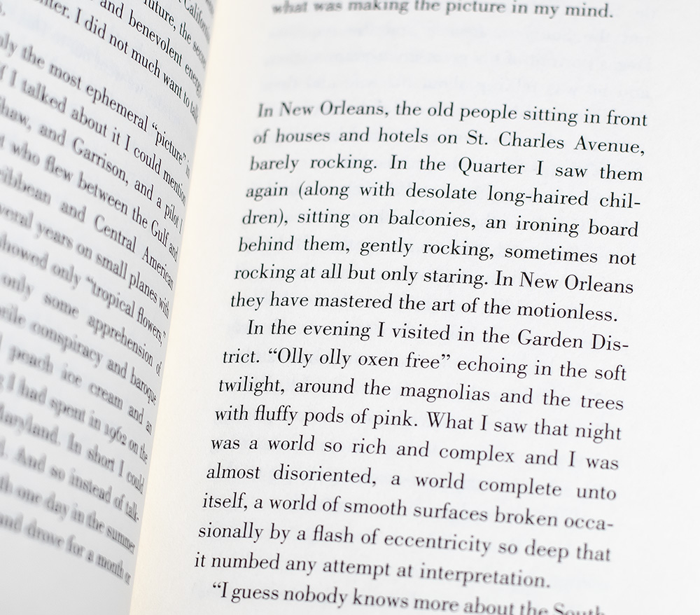 South and West: From A Notebook.