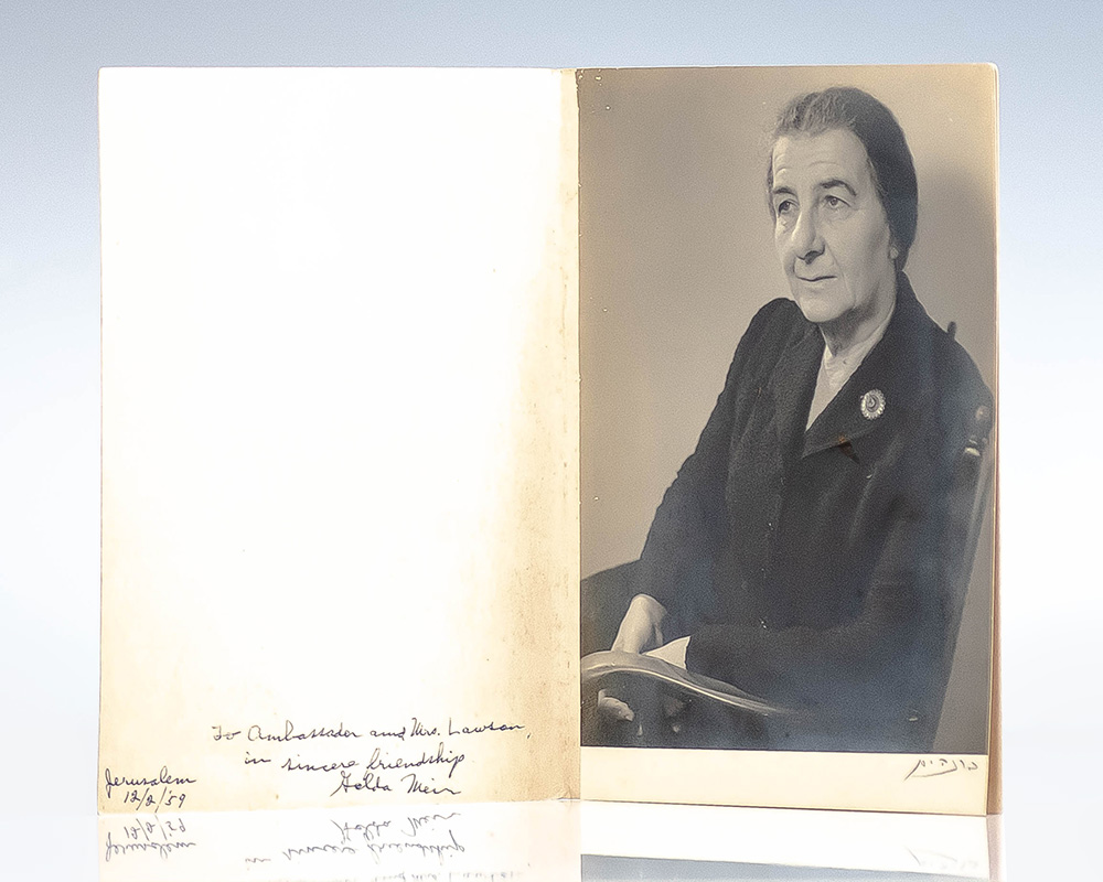 Golda Meir Signed Photograph.