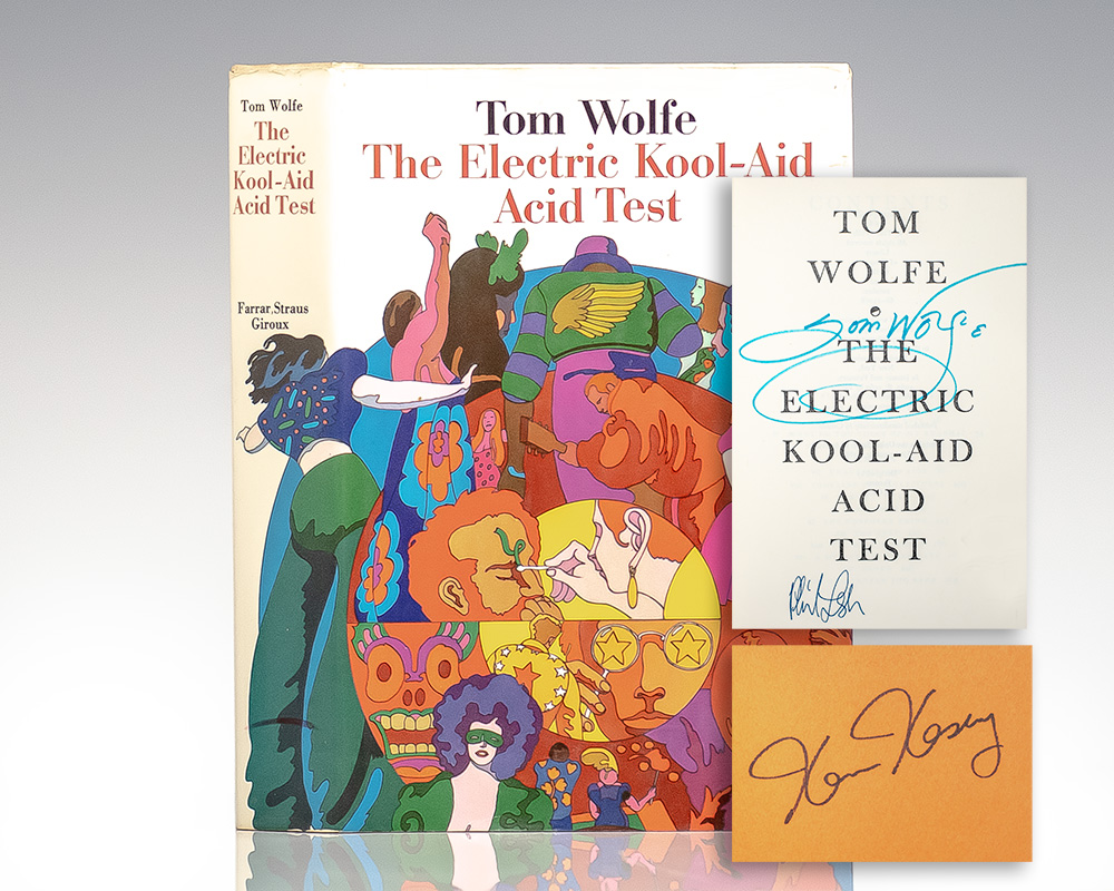 Electric Kool Aid Acid test cover, signature, and inscription. 