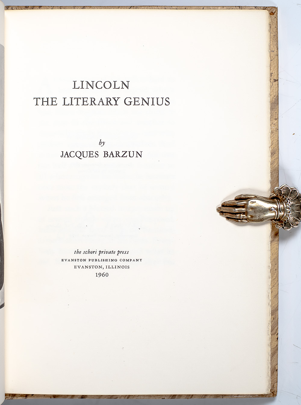 Lincoln: The Literary Genius.