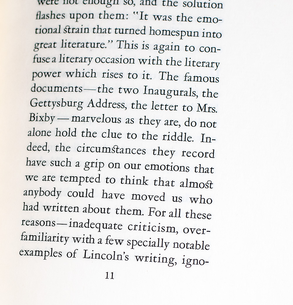Lincoln: The Literary Genius.