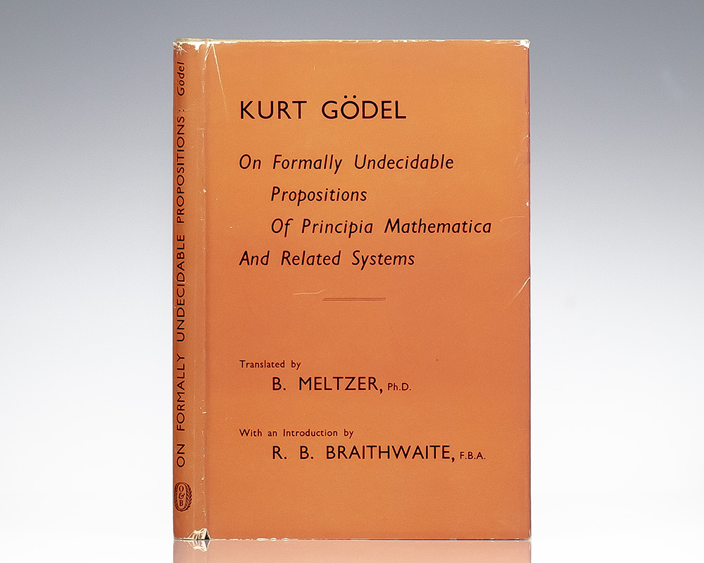 On Formally Undecidable Propositions of Principia Mathematica and Related Systems.