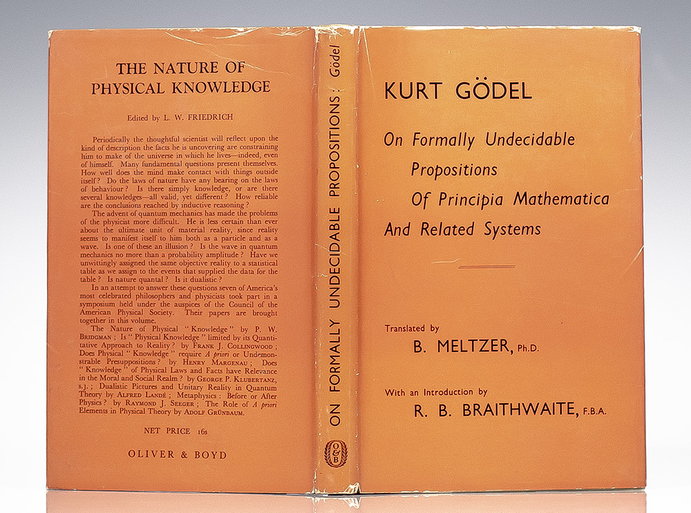 On Formally Undecidable Propositions of Principia Mathematica and Related Systems.