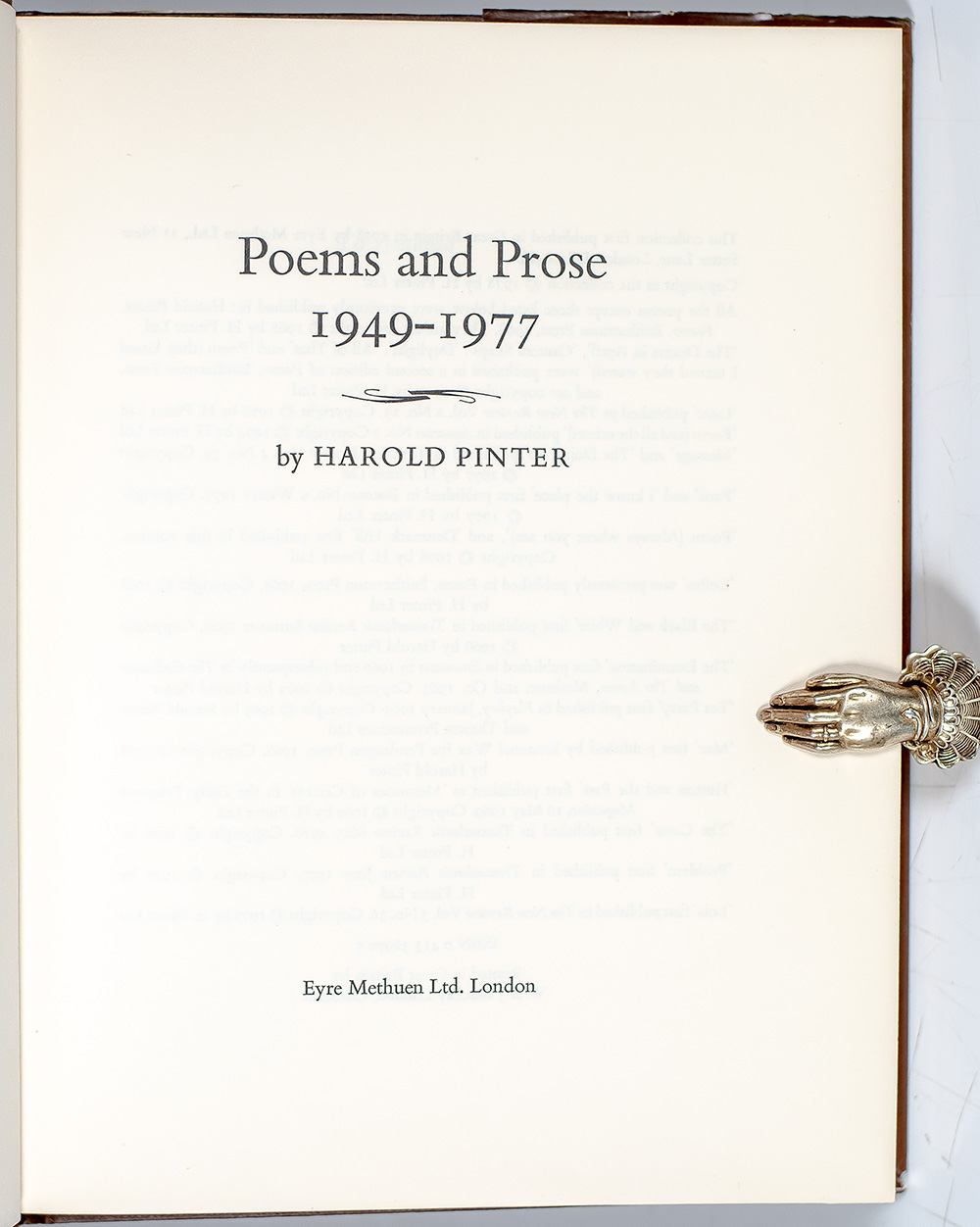 Poems and Prose 1949-1977.