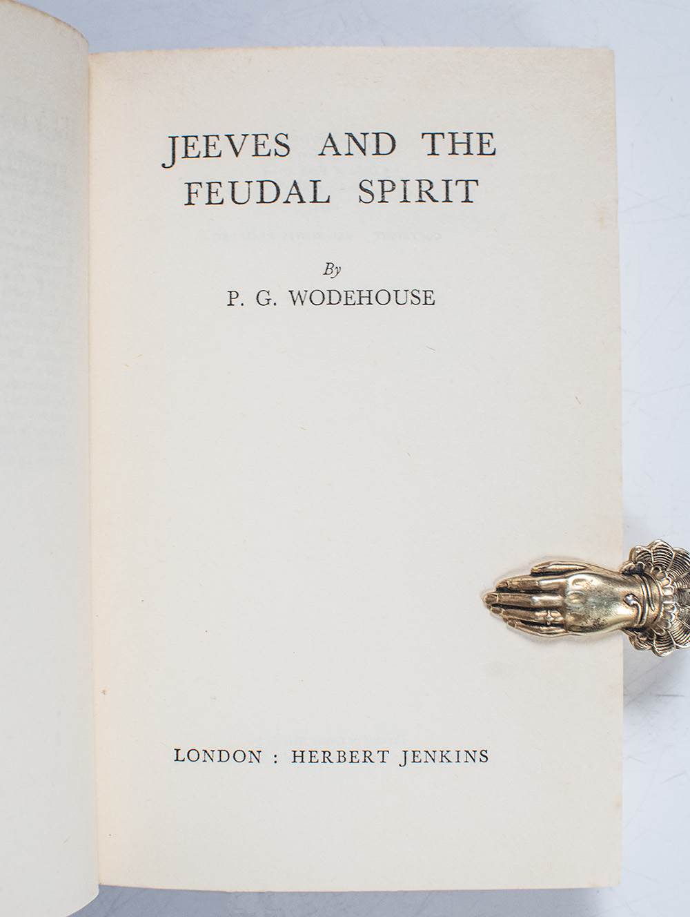 Jeeves and the Feudal Spirit.