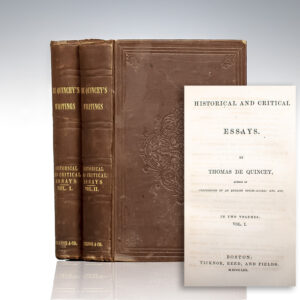 Historical and Critical Essays.