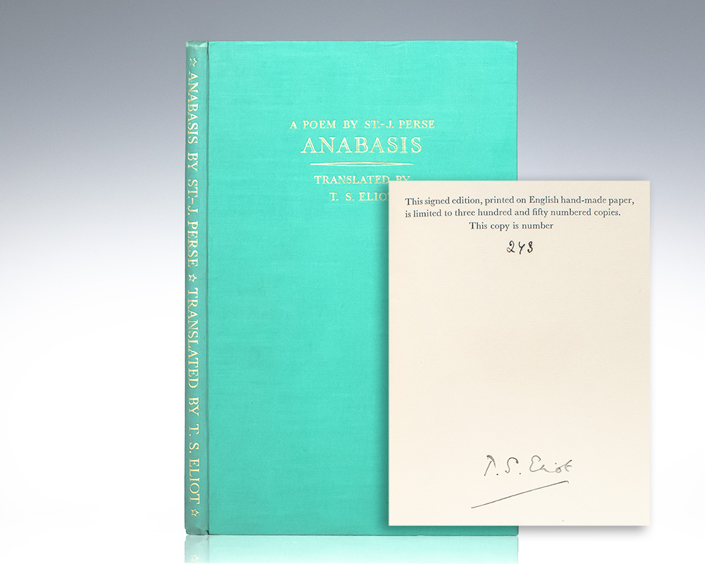 Anabasis: A Poem by St. J. Perse.