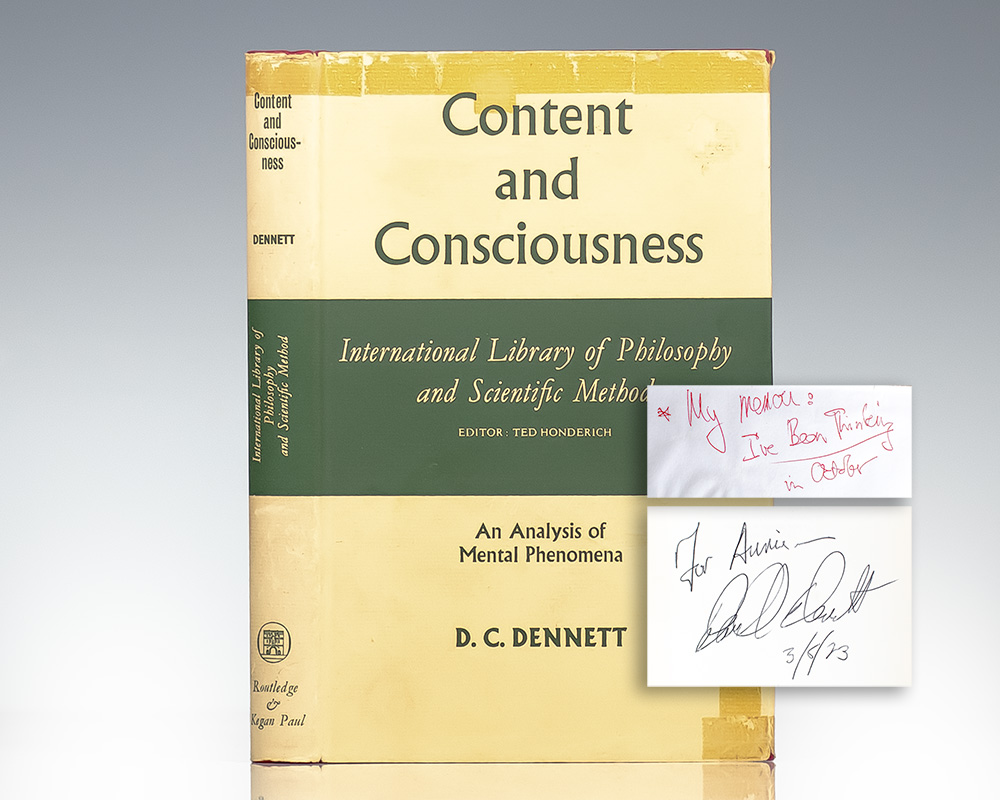 Content and Consciousness: An Analysis of Mental Phenomena.