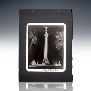 Dwight D. Eisenhower Signed Photograph of West Point Battle Monument.