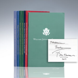 First Edition Collection of President Bill Clinton's Selected Remarks; Inscribed by Him to Secretary of State Madeleine Albright